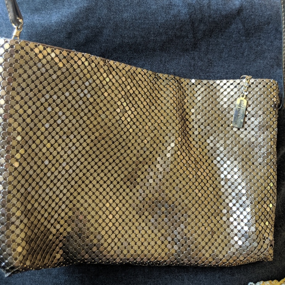 Gold evening bag